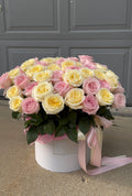 Mono bouquet in a basket