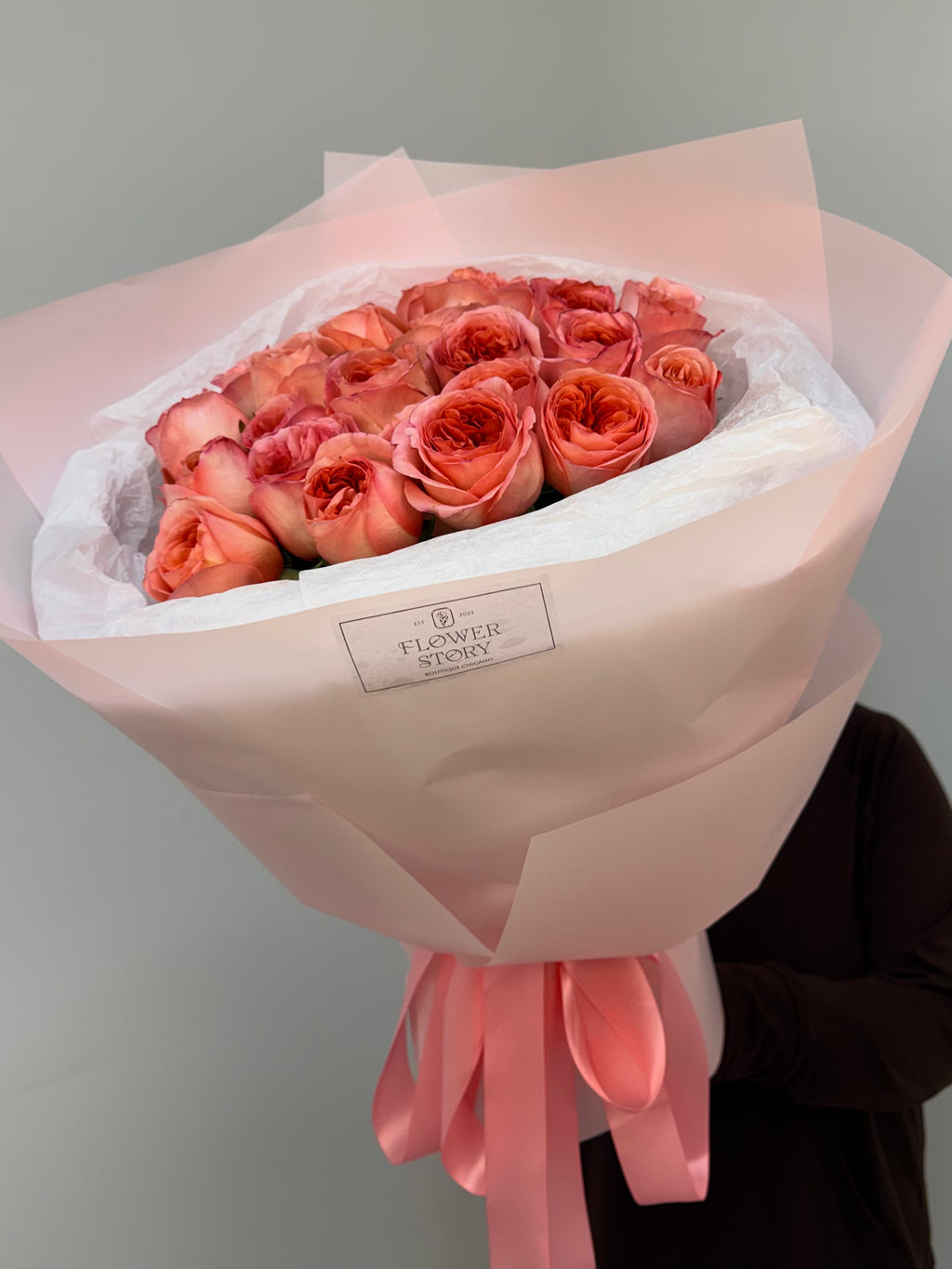 Mono bouquet of 25 Pink Xpression