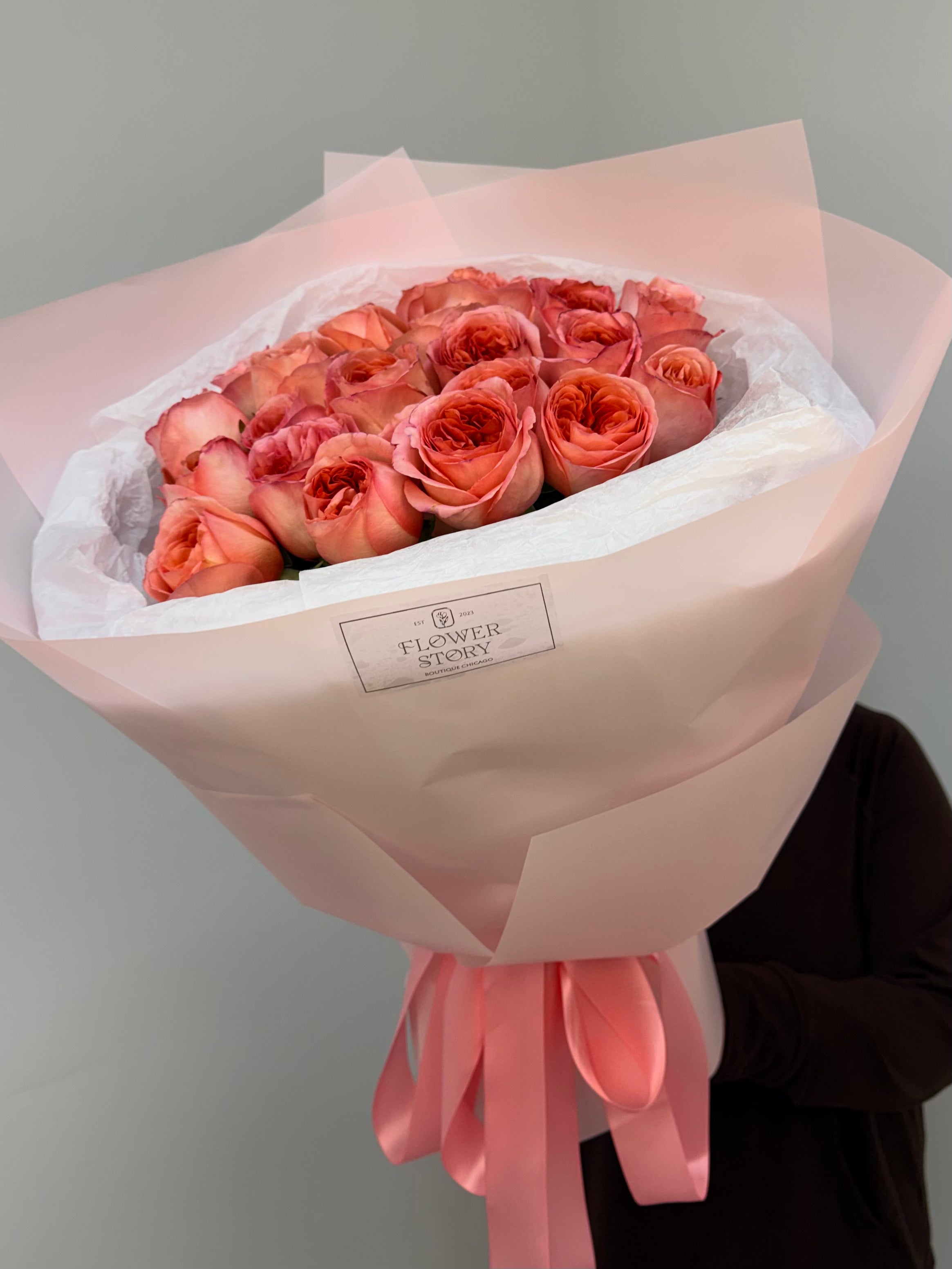 Mono bouquet of 25 Pink Xpression
