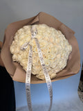 Mono bouquet of 100 white roses