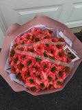 Mono bouquet of 50 Mandarin X-Pression roses