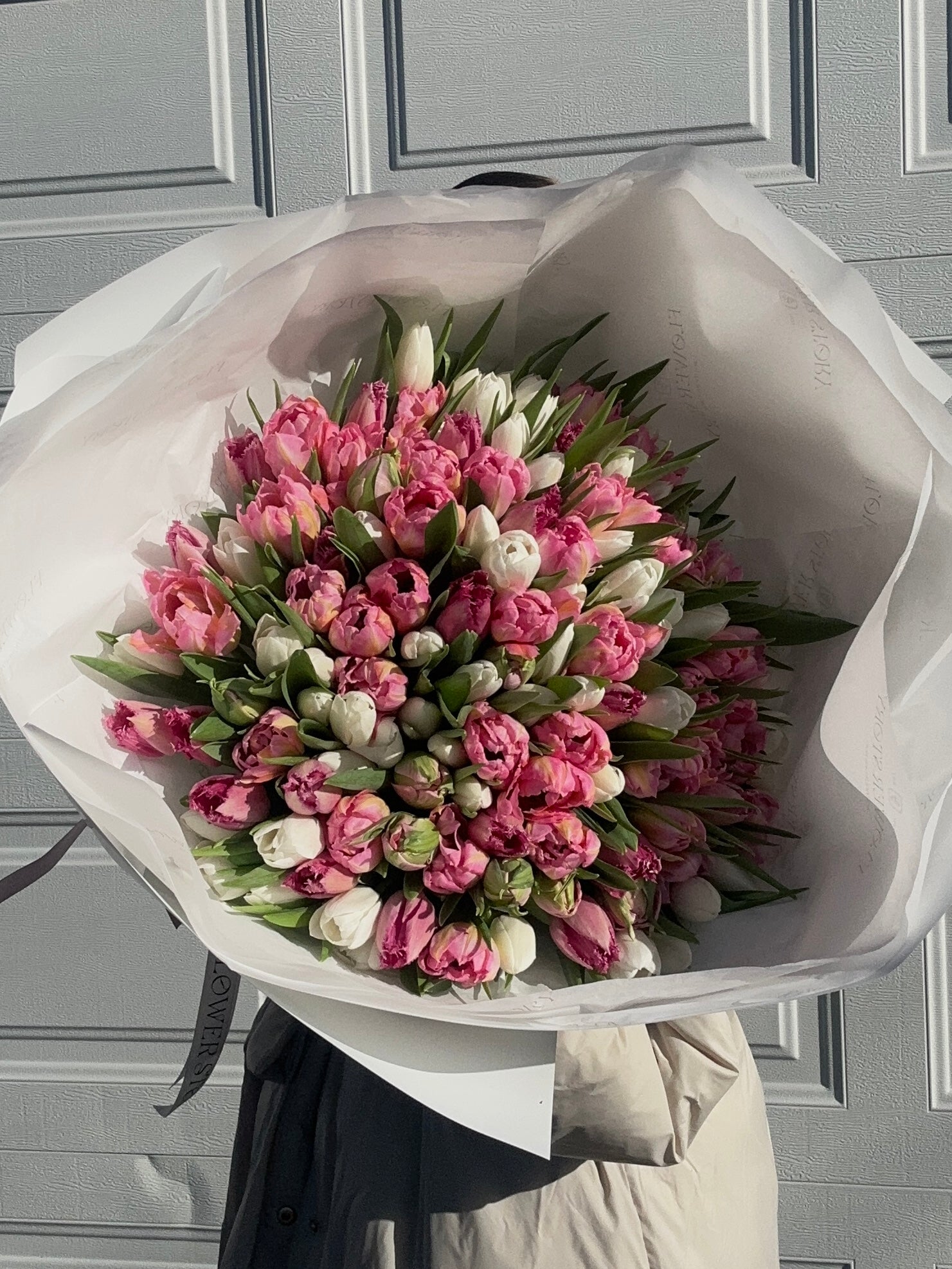 Mono bouquet of tulips