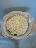 Mono bouquet of 50 white roses